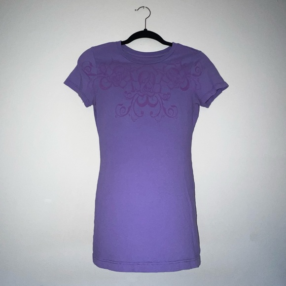 Purple Rhinestone Back Tee - Medium - Picture 2 of 15